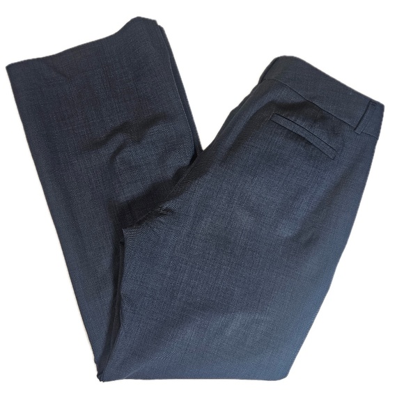 Banana Republic Pants Womens 10 Navy The Martin Fit Wool Blend Stretch Dress - Picture 2 of 6